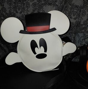 Mickey Mouse White Crossbody Bag Ghost Glow In The Dark NWT